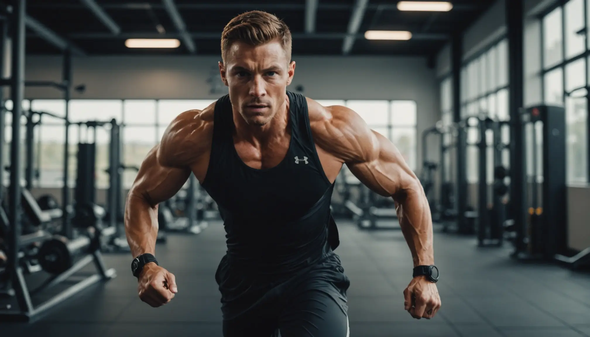 Athlète s'entraînant pour Hyrox